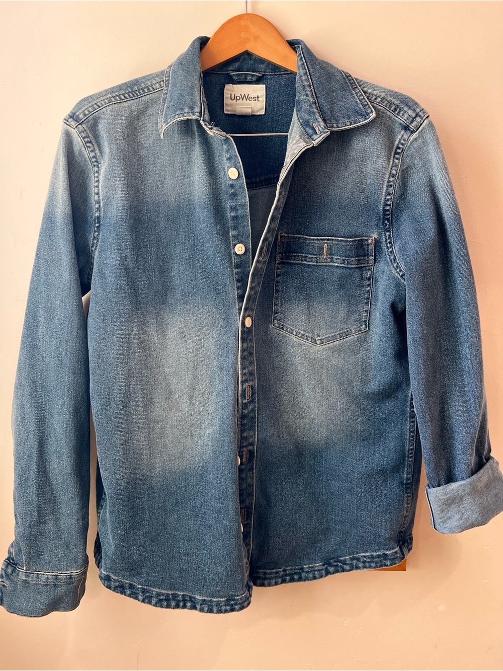 UpWest Denim Shirt Jacket - Medium Blue